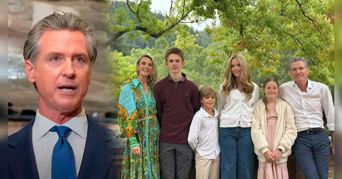 Así está conformada la familia del gobernador Gavin Newson: cuatro hijos y un cambio estratégico de residencia