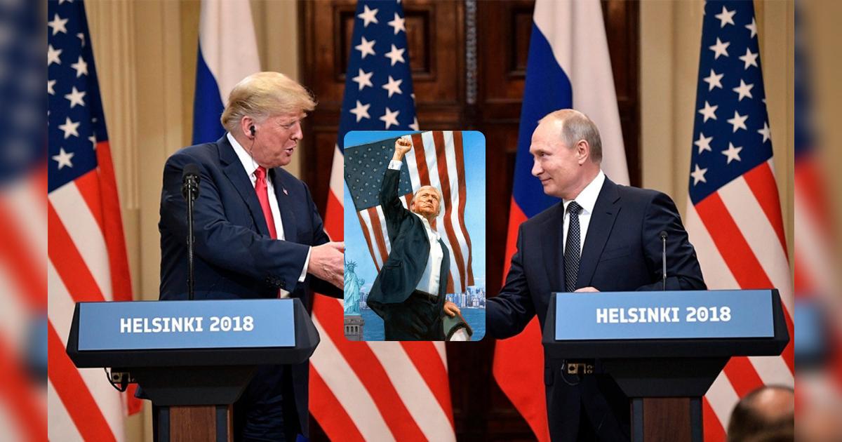 Vladímir Putin y su gesto a Donald Trump en medio de las deportaciones de ilegales: le regaló un curioso retrato