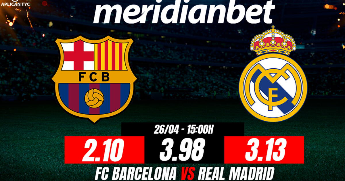 FC Barcelona vs Real Madrid: ¡Juega y gana más con la Copa del Rey en Meridianbet!