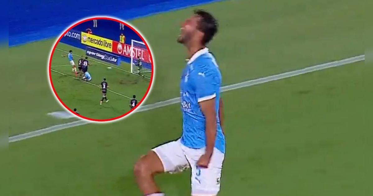 ¡Locura celeste! Lutiger marcó el 2-2 de Sporting Cristal en los descuentos del partido 