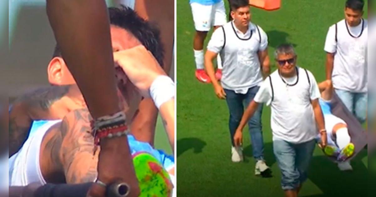 ¡Alarma en Sporting Cristal! Santiago González se lesionó y abandonó el partido entre lágrimas