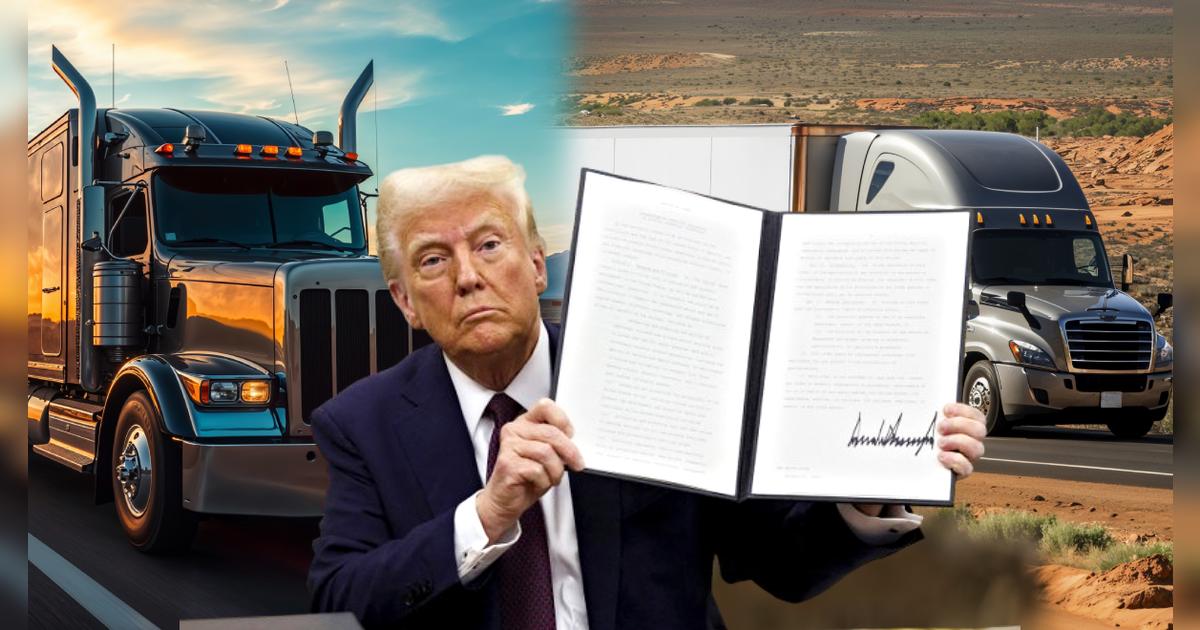 Duro golpe de Trump: trabajadores camioneros tendrán que hablar inglés obligatoriamente tras nuevas medidas