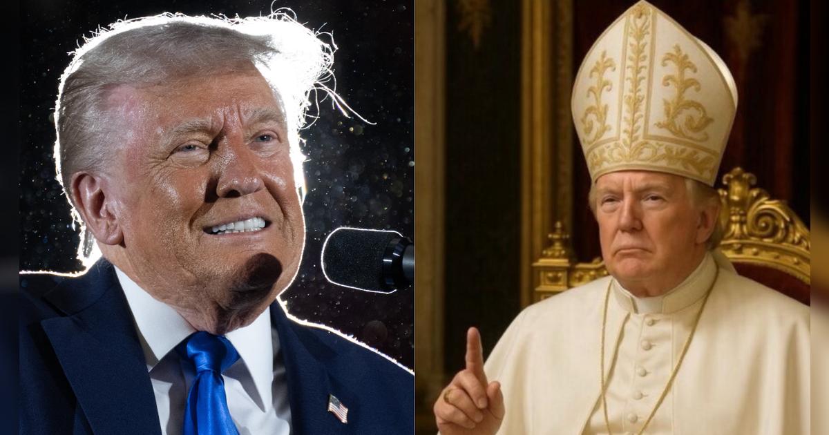 Donald Trump hace de las suyas: postea imagen vestido como el papa días antes del cónclave y causa polémica