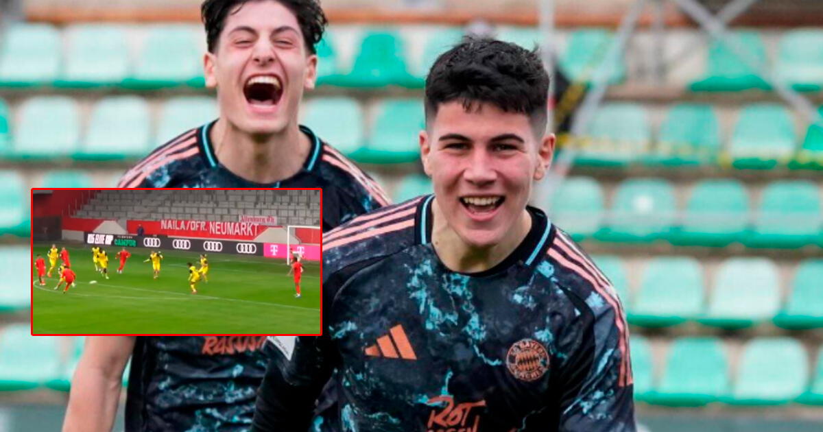 ¡Orgullo peruano! Felipe Chávez brilló y anotó un espectacular doblete con el Bayern Múnich