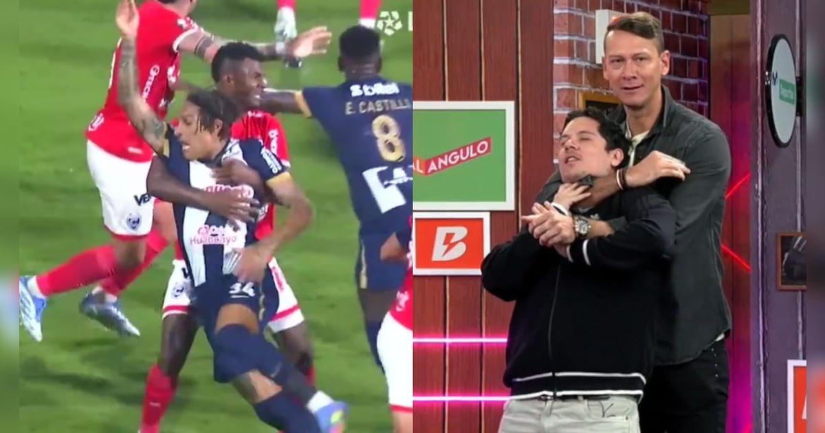 Penny y periodista deportivo recrearon jugada de supuesto penal a Paolo Guerrero ante Cienciano