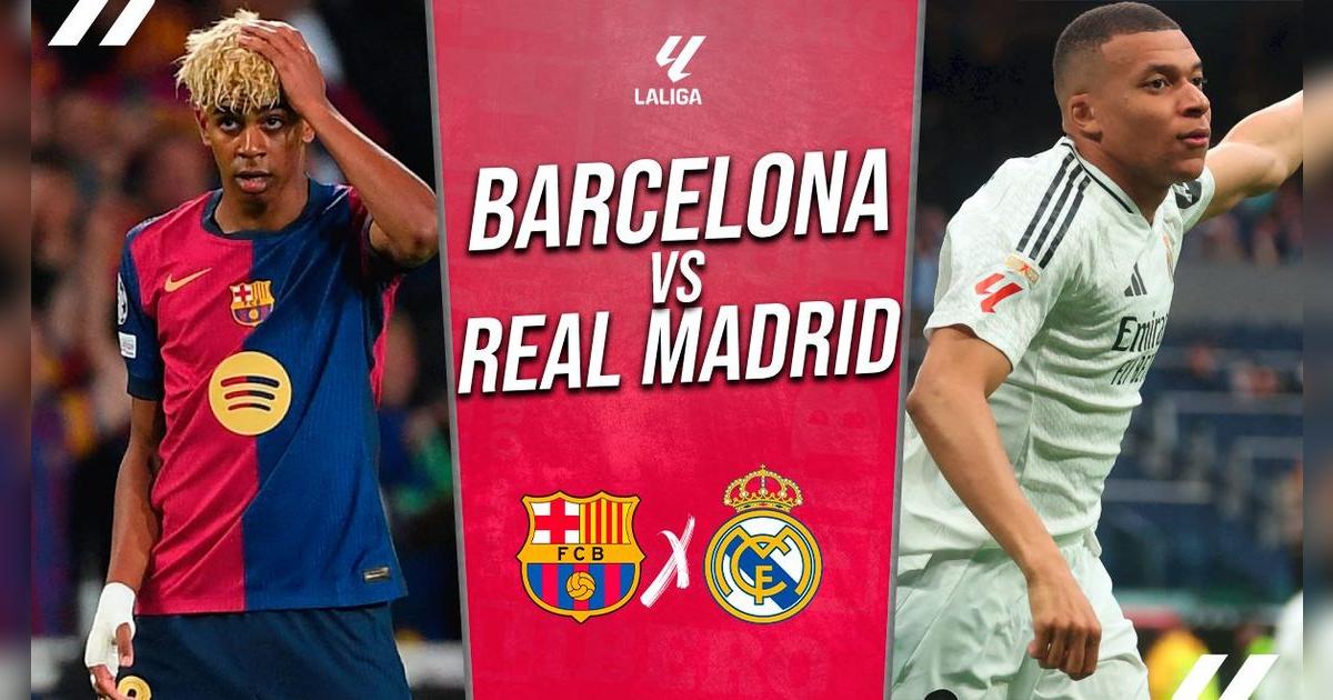 Barcelona vs Real Madrid EN VIVO y EN DIRECTO: hora, canal y dónde ver el clásico