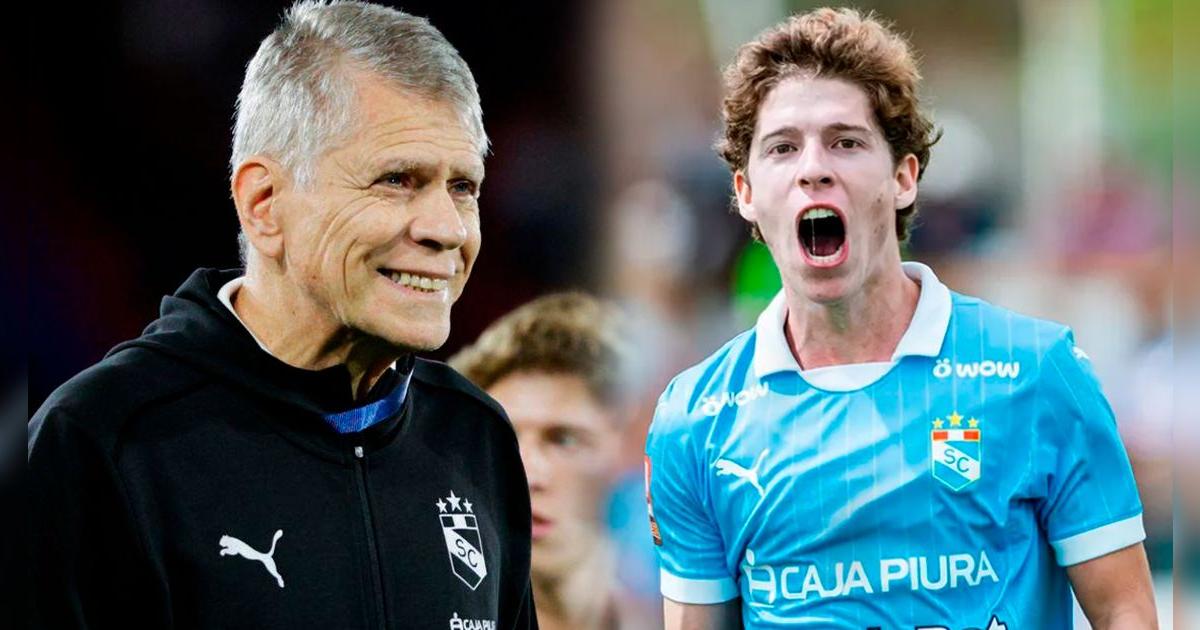 Ian Wisdom tras su primer gol con Cristal: 