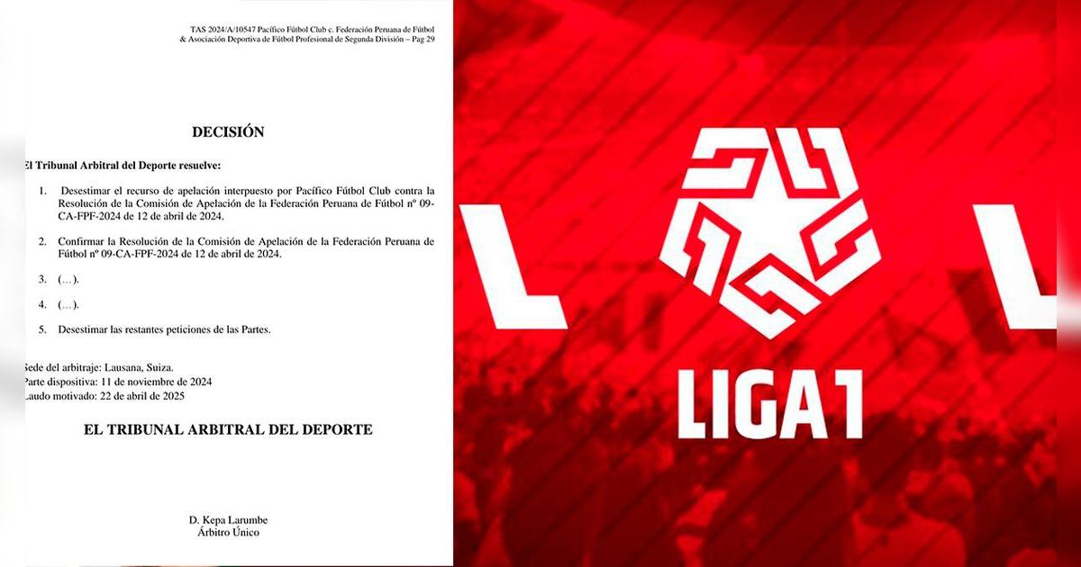 TAS le dice no a emblemático club que buscaba regresar a la Liga 1