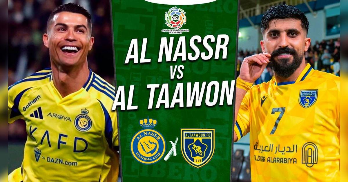Al Nassr vs Al Taawon EN VIVO con Cristiano Ronaldo: horario y dónde ver por la Liga Saudí