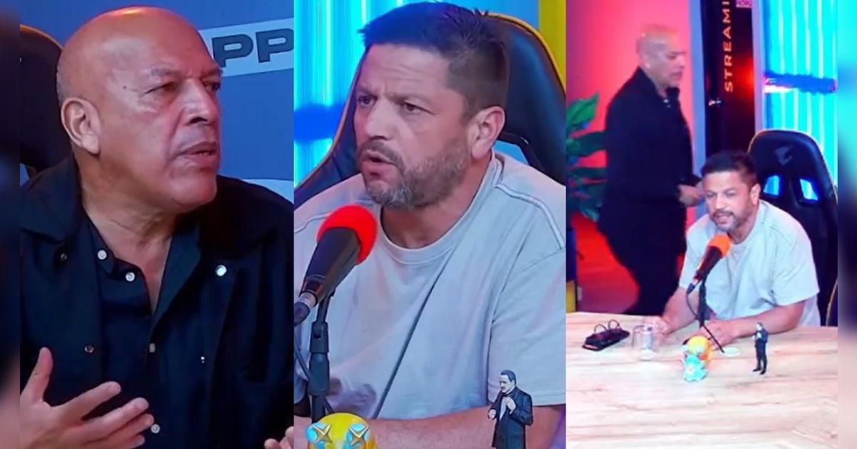 Roberto Mosquera tuvo tensa discusión con Pedro García y abandonó el set en vivo: 