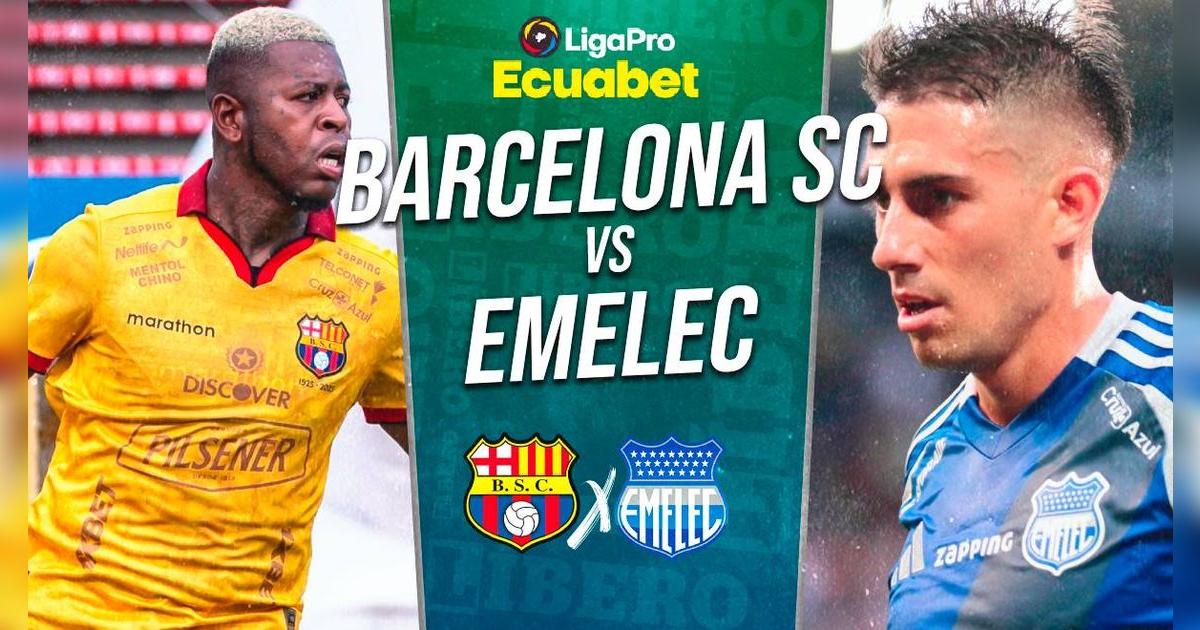 Barcelona SC vs. Emelec EN VIVO: cuándo juegan, hora y dónde ver el Clásico del Astillero