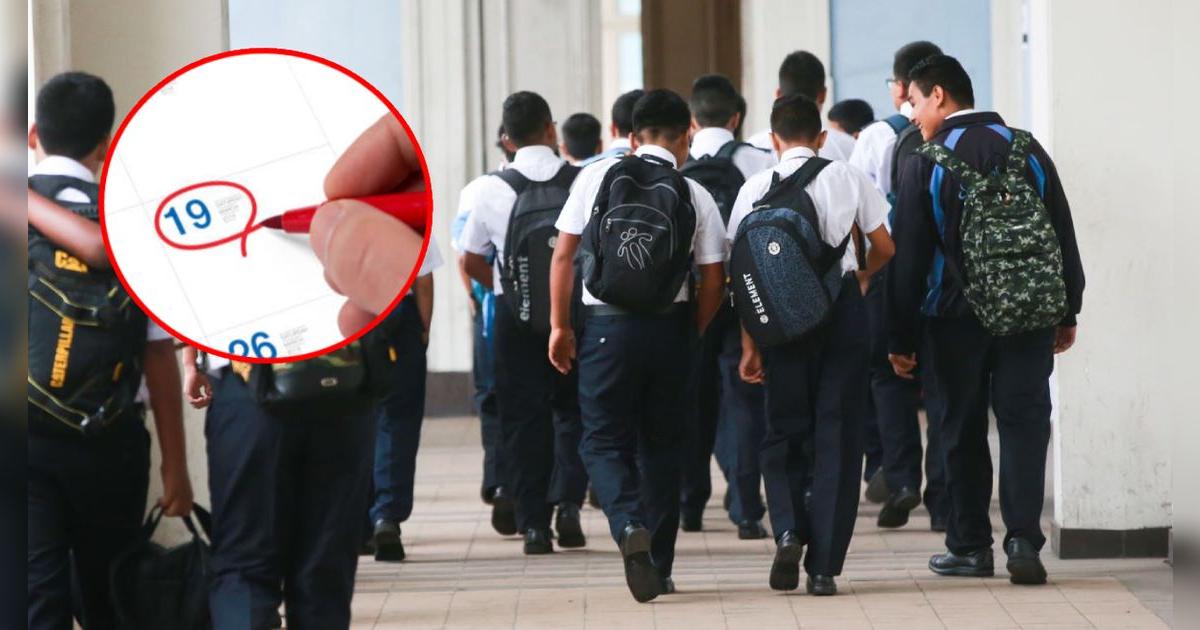 Escolares de colegios nacionales no asistirán a clases desde el lunes 19 de mayo, informó Minedu
