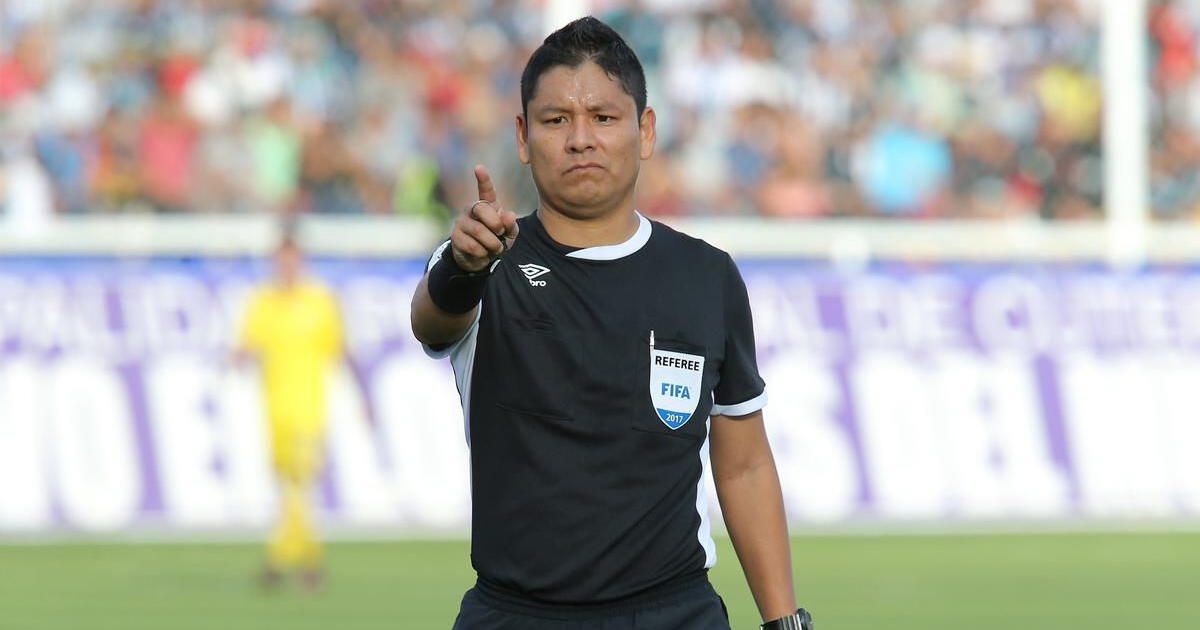 Joel Alarcón, el árbitro principal del partido Universitario vs Sporting Cristal
