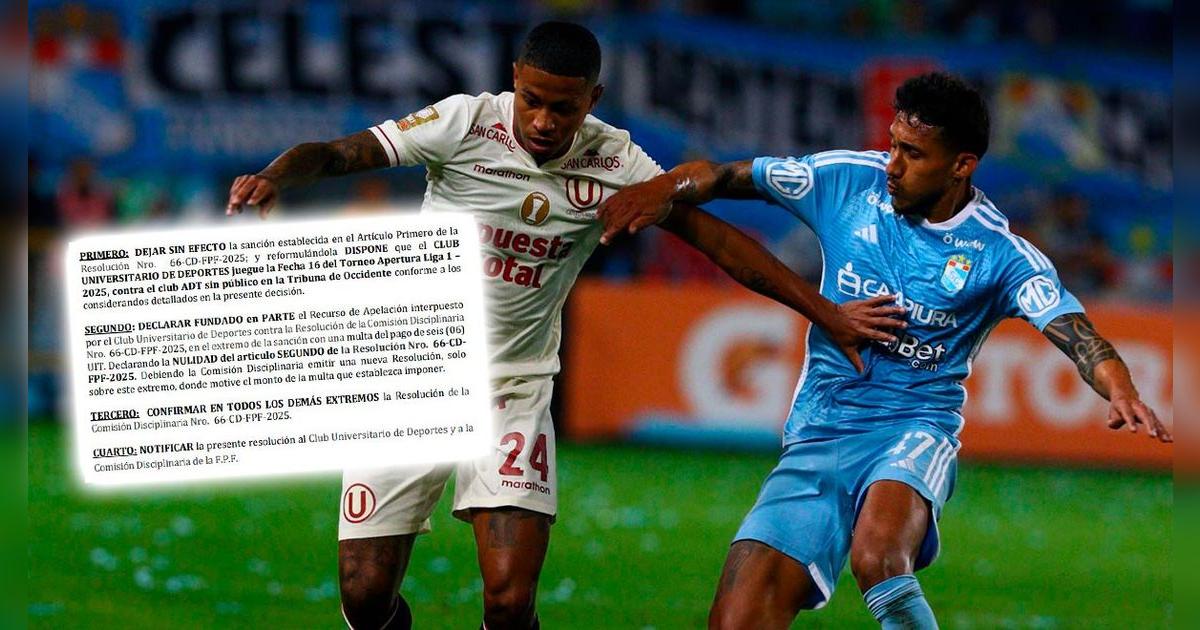 Partido Universitario vs Sporting Cristal en el Estadio Monumental se jugará con público