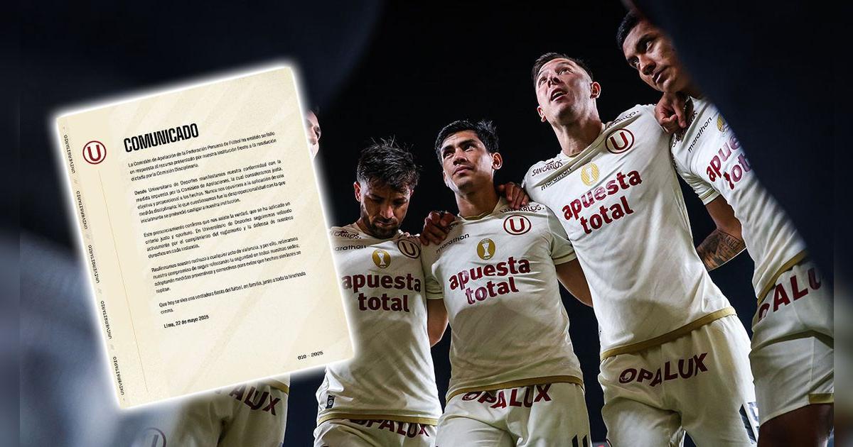 Universitario rompe su silencio y lanza comunicado sobre fallo a su favor: 