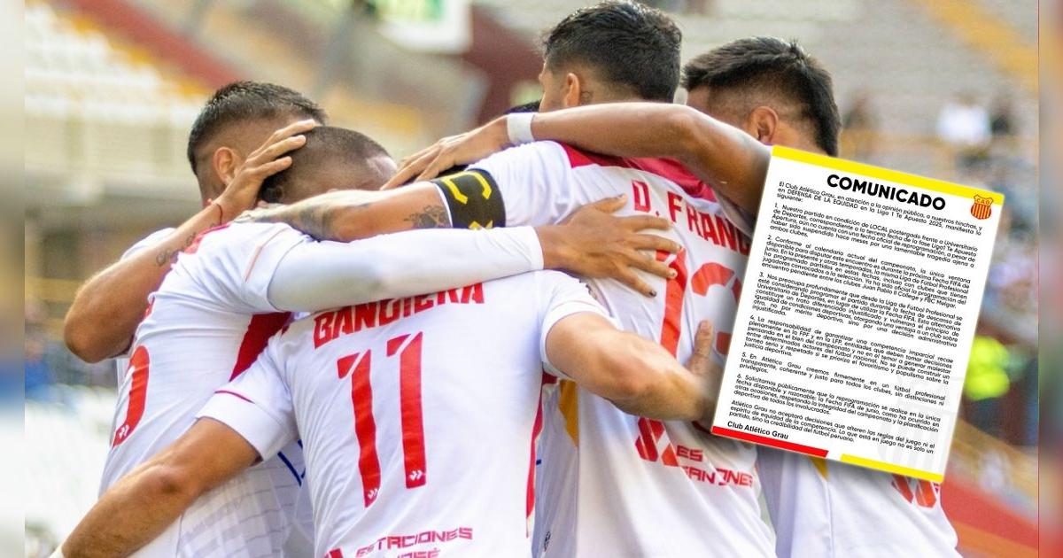 Grau denunció que Liga 1 programaría partido pendiente en fecha que favorece a Universitario