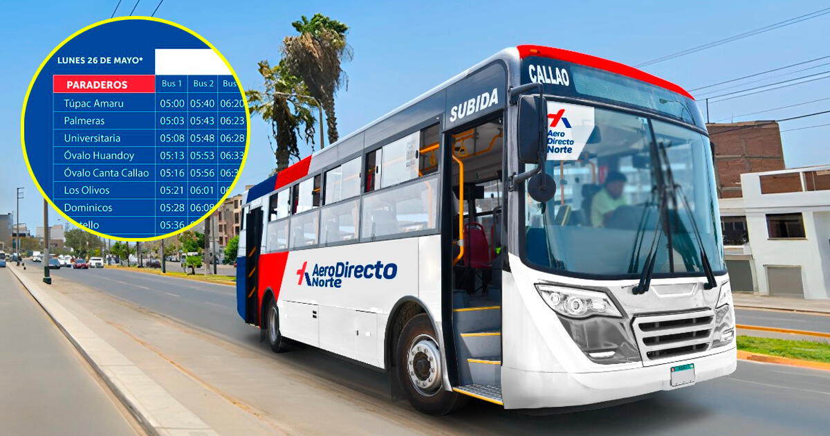 Estas son las rutas y paraderos de los buses AeroDirecto desde diversos puntos de Lima al nuevo aeropuerto