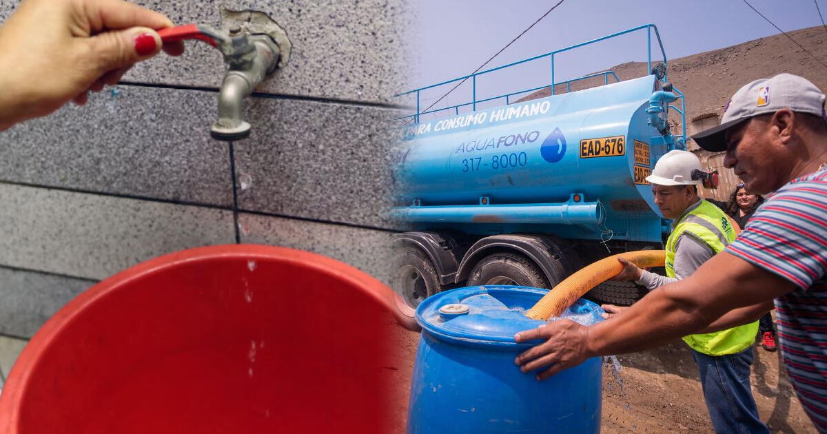Lima estará sin agua por más 10 horas: Sedapal anuncia horarios y distritos afectados