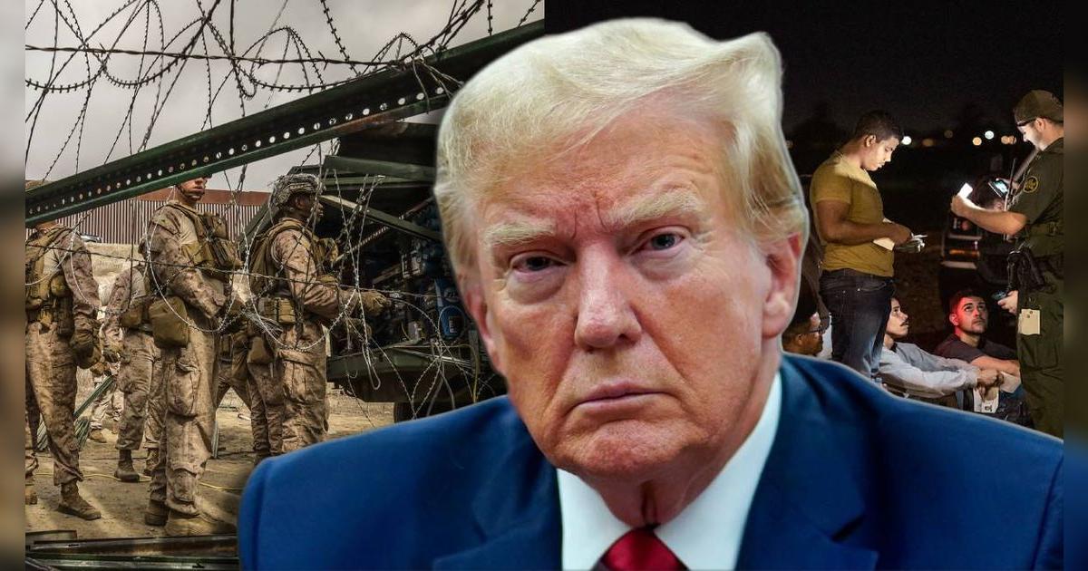 Trump está MILITARIZANDO la frontera entre EE. UU. y México: inmigrantes que crucen pueden ser DETENIDOS POR SOLDADOS