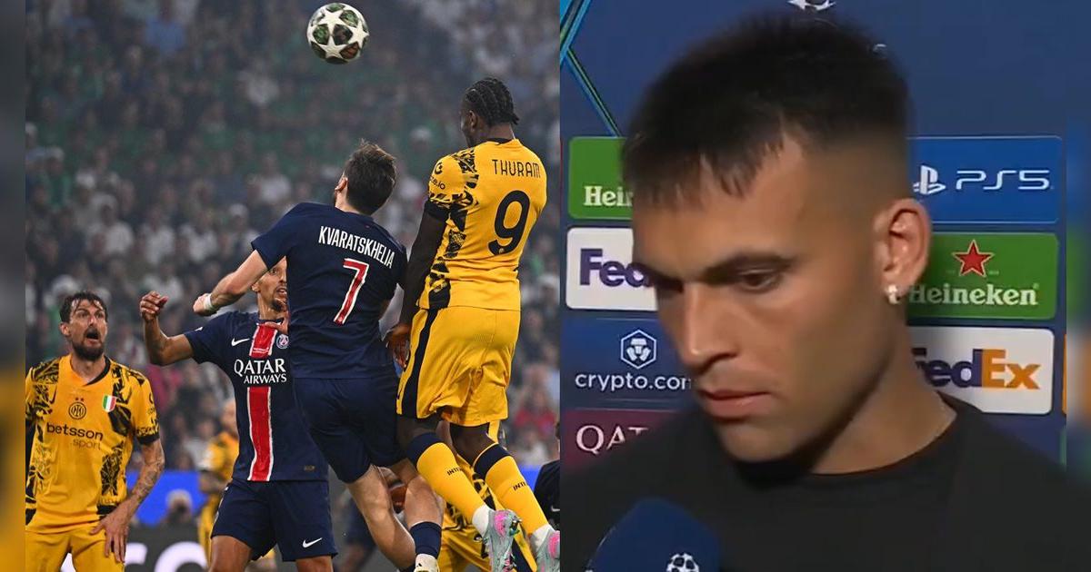 Lautaro Martínez dio categórico calificativo a PSG tras perder 5-0 en la Final: 