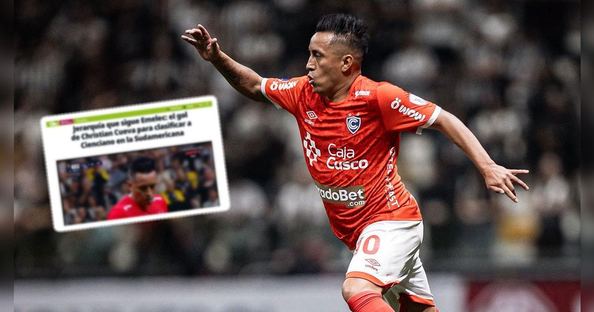 Prensa ecuatoriana dio firme calificativo a Christian Cueva tras ser opción en Emelec: 