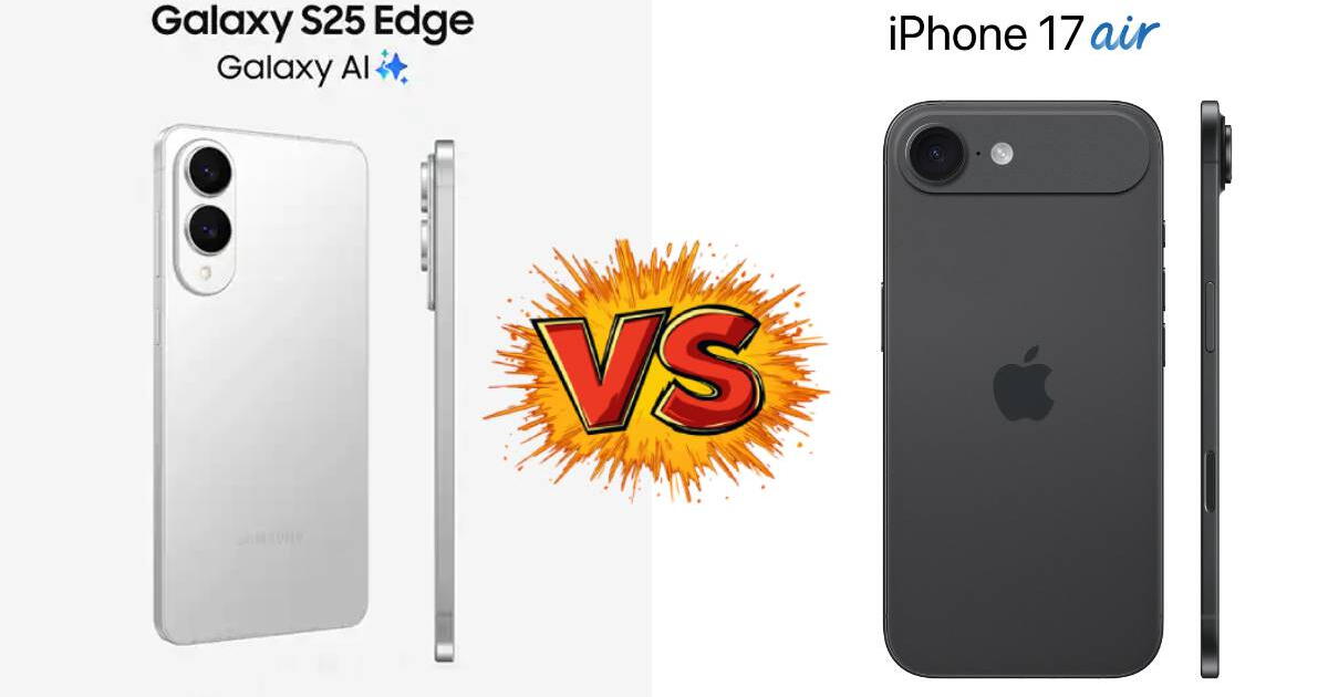 Galaxy S25 Edge vs. iPhone 17 Air: ¿cuál de estos teléfonos delgados vale la pena comprar y por qué?