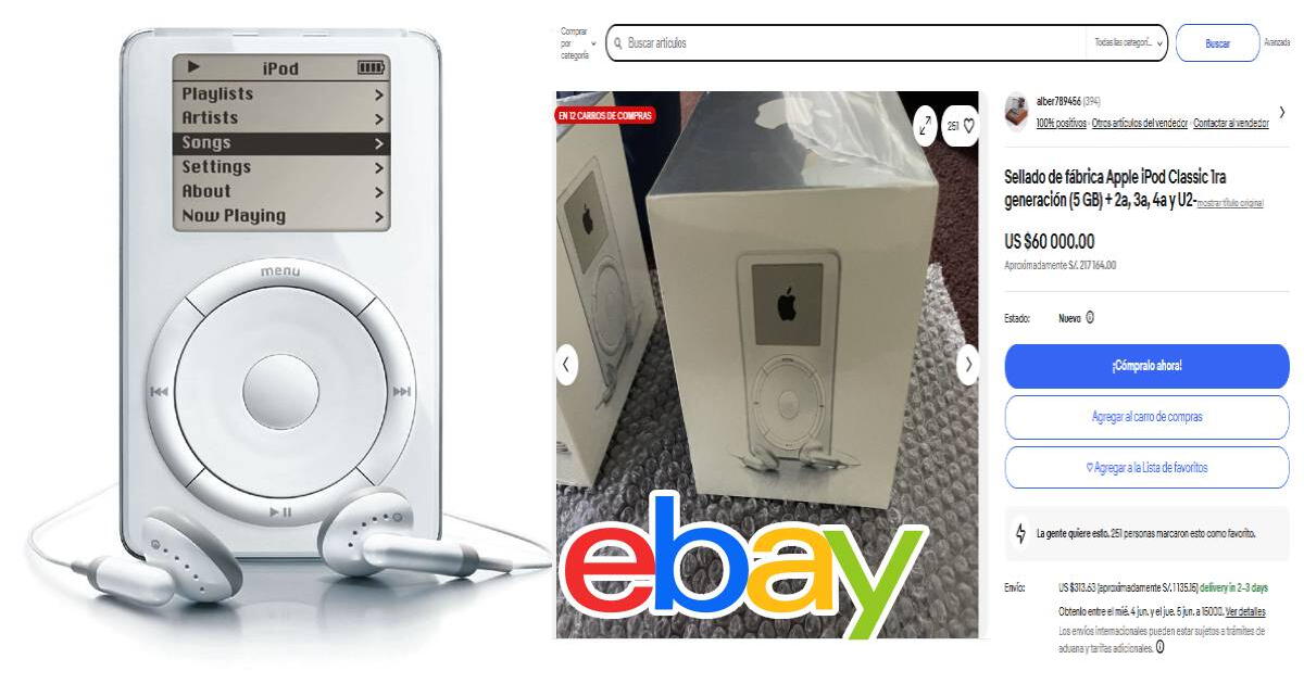 Pocos lo saben, pero si tienes un iPod de 1era generación puedes ganar más de 217 mil soles