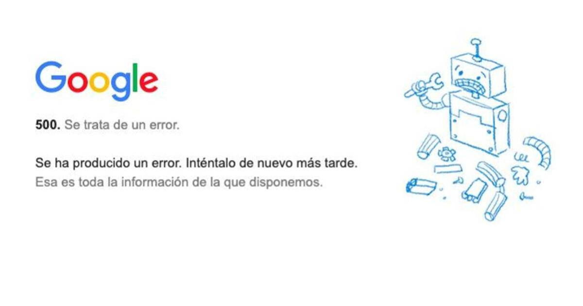 Se cayó Google | Usuarios reportaron fallas en YouTube, Gmail, Meet y otras plataformas