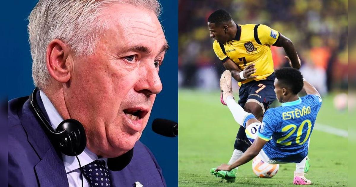 Carlo Ancelotti dejó duro calificativo sobre el empate entre Brasil vs Ecuador: 