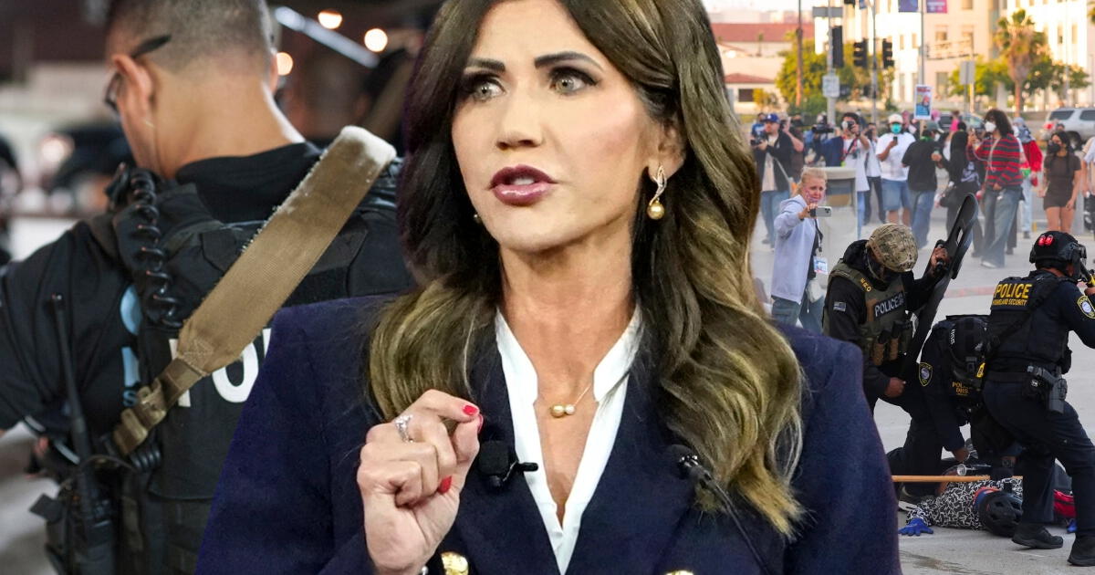 Kristi Noem, secretaria de Seguridad, lanza fuerte crítica a inmigrantes ante intensas redadas de ICE en Los Ángeles