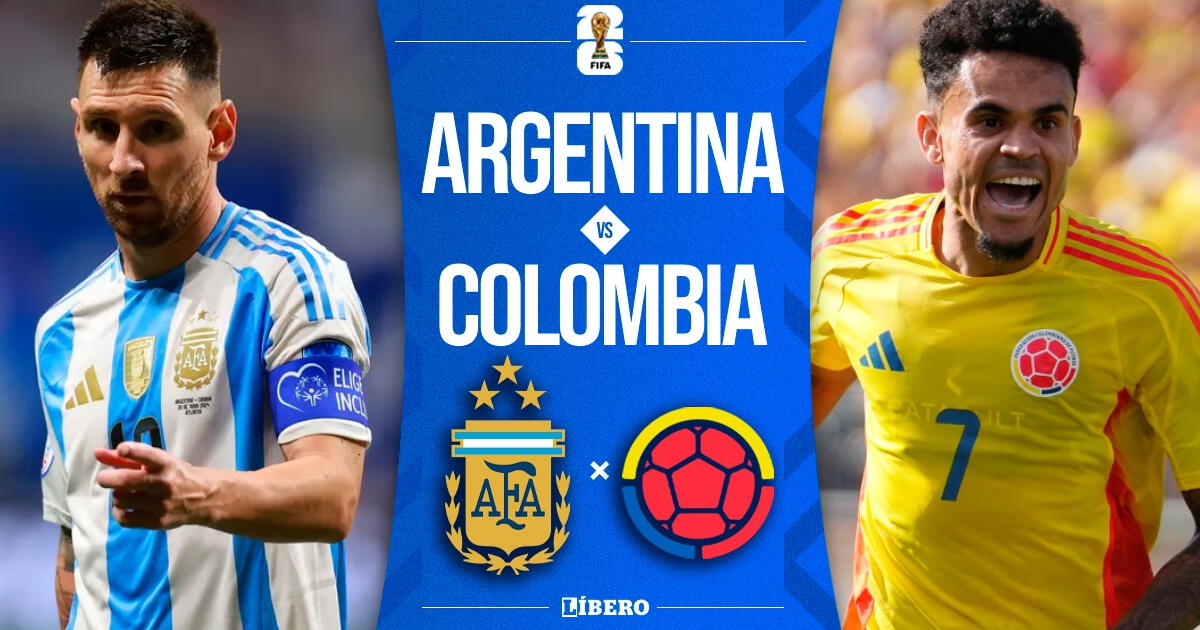 Argentina vs. Colombia EN VIVO por Eliminatorias 2026: pronóstico, horarios y canales para ver