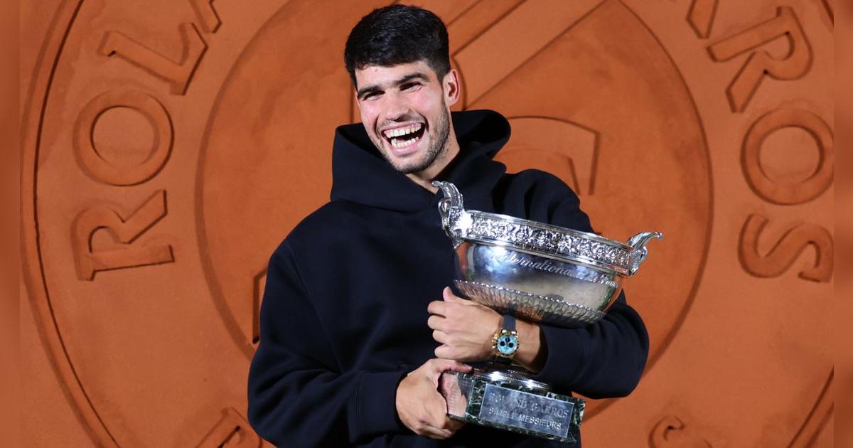 ¡Festejo para el español!: Carlos Alcaraz es el bicampeón del Roland Garros