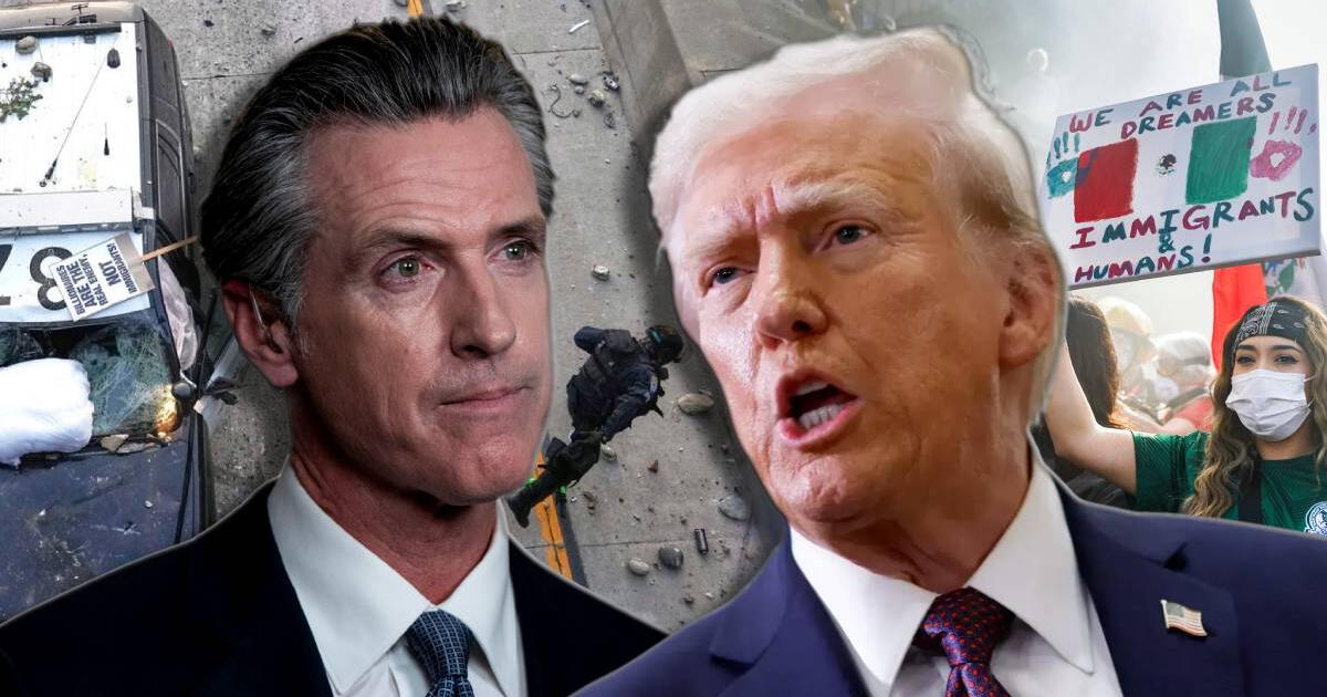 Gavin Newsom realiza solicitud clave a Donald Trump ante protestas en Los Ángeles contra las redadas migratorias de ICE