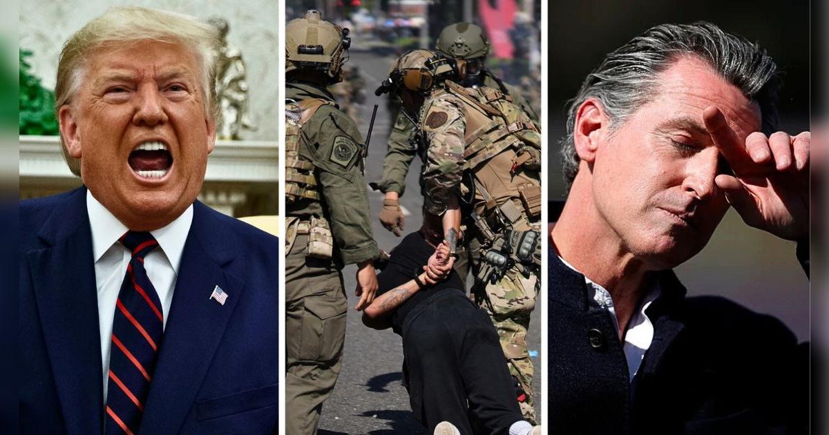 Donald Trump defiende la intervención militar en LA y lanza fuerte crítica a Gavin Newsom: 