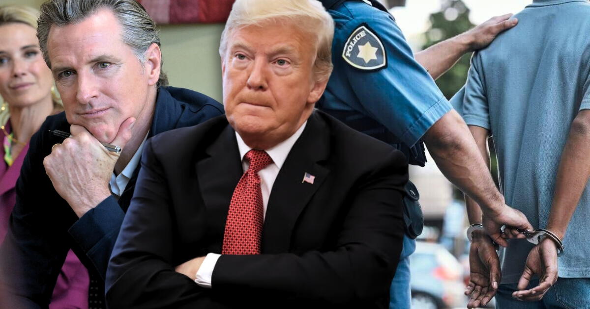 Donald Trump apoya la posibilidad de arrestar a Gavin Newsom, gobernador de California, tras fuertes desacuerdos