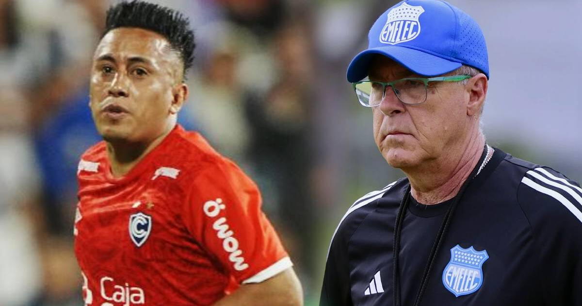 DT de Emelec dio la sorpresa al referirse sobre la llegada de Christian Cueva: 