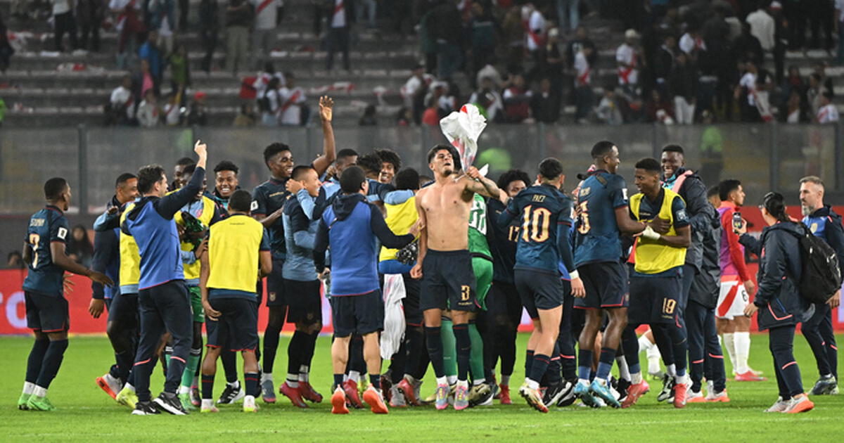 Ecuador celebró su clasificación al Mundial 2026 en el Estadio Nacional tras empate con Perú