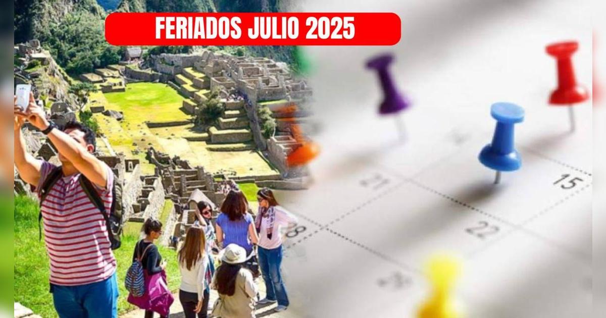 Feriados de julio 2025: esta es la lista completa de los días de descanso en el calendario del Perú