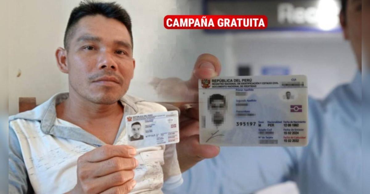 RENIEC confirma la mejor noticia para este 12 de junio: requisitos, horario y lugar de la nueva campaña de DNI gratis