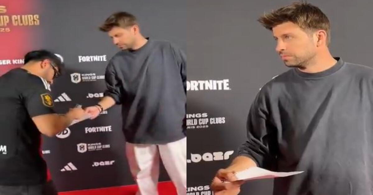 ¿Se rinde ante el peruano? Gerard Piqué recibió un autógrafo de 'El Zeein' en un curioso momento