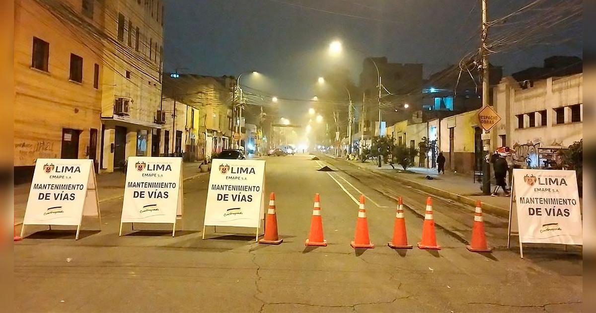 Esta avenida de Lima Centro permanecerá cerrada hasta el 30 de julio: se incorpora plan de desvío vehicular