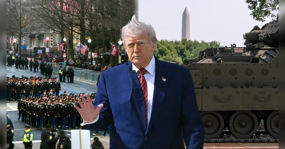 Donald Trump celebra su cumpleaños con desfile militar blindado en Washington y cumple su sueño