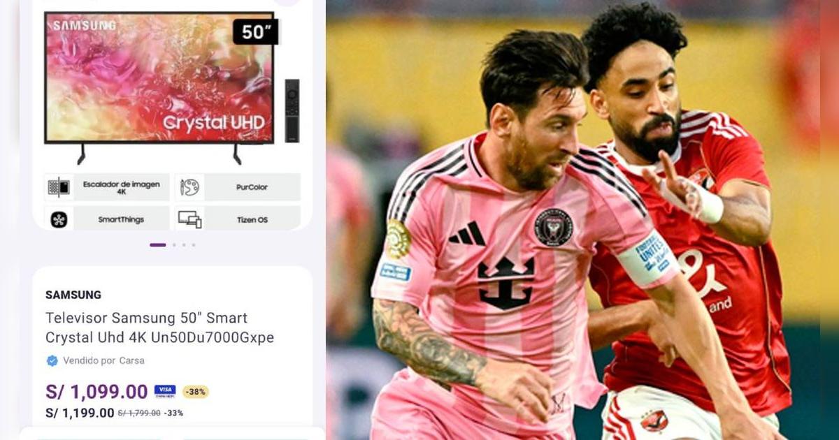 Este Smart TV de 50'' de Samsung está con descuento del 40% en Yape: es ideal para ver los partidos del Mundial de Clubes