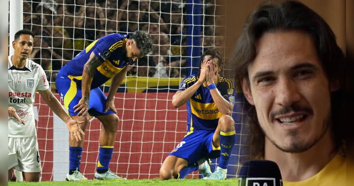 Cavani, figura de Boca, recordó gol fallado ante Alianza Lima con rotundo calificativo: 