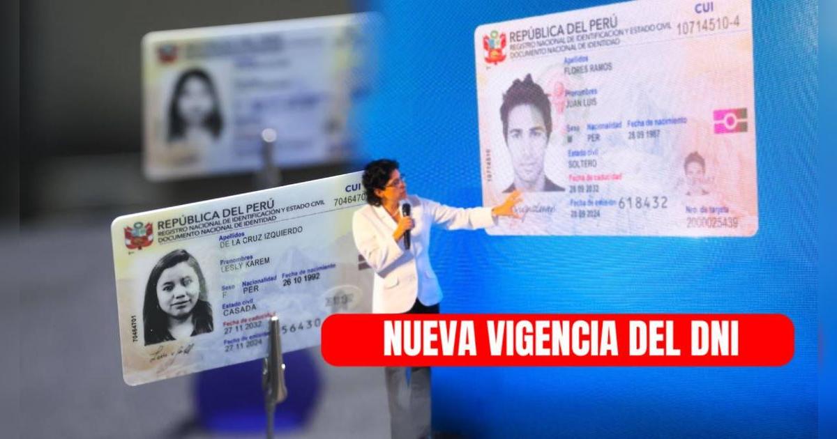 La buena noticia del RENIEC para peruanos: esta es la nueva vigencia del DNI, según edades