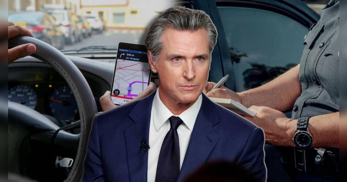 Adiós al GPS en mano: NUEVA LEY en California PROHÍBE a conductores usar celulares al volante sino...