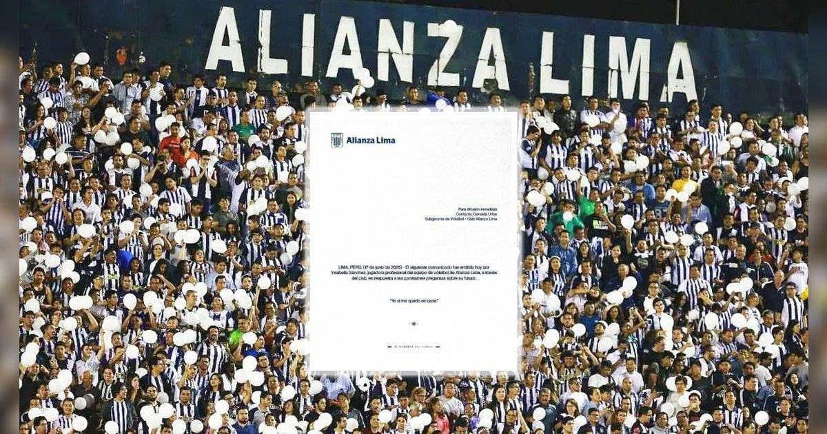 Alianza Lima lanza comunicado sobre figura del plantel en medio de especulaciones: 