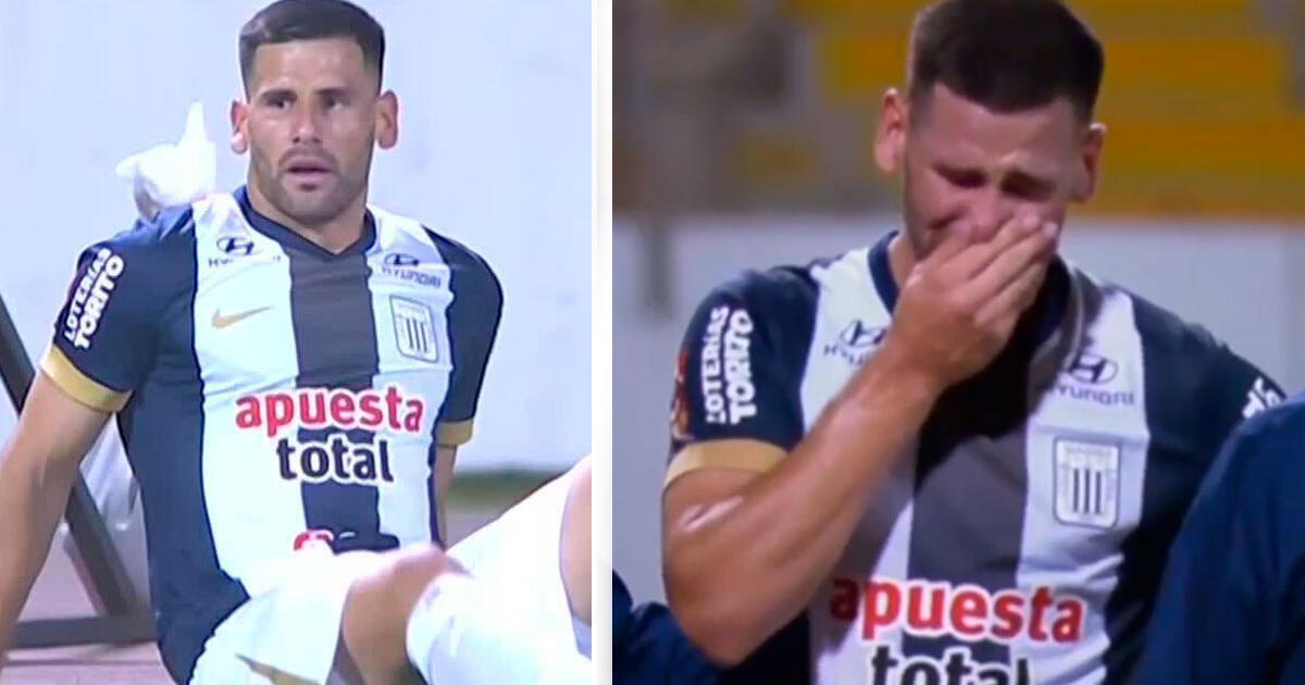 Guillermo Enrique se lesionó y dejó la cancha llorando: 