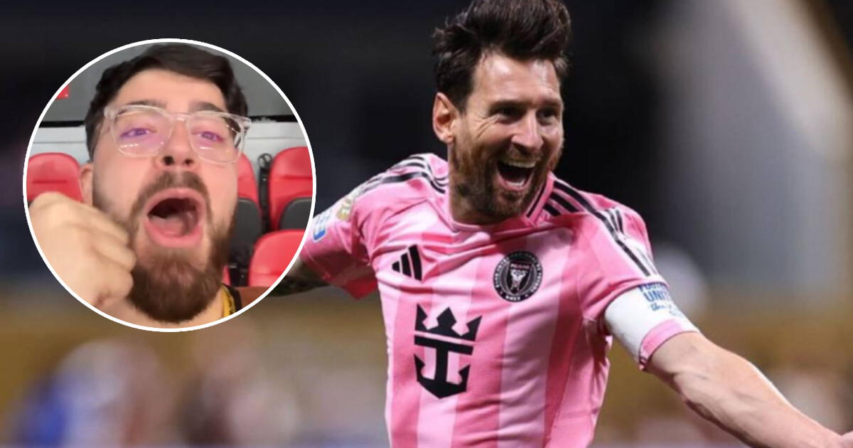 La Cobra y su eufórica reacción a golazo de tiro libre de Messi: 