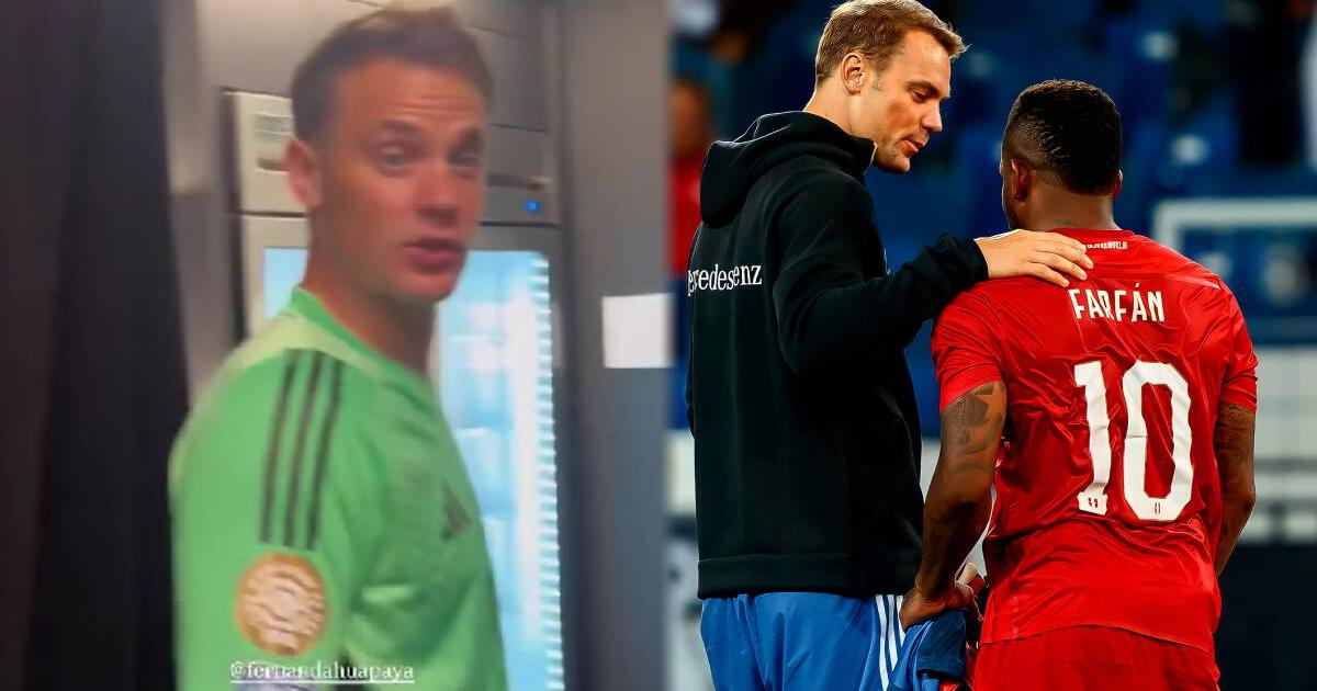 Manuel Neuer tuvo inesperada reacción cuando le mencionaron a Jefferson Farfán 